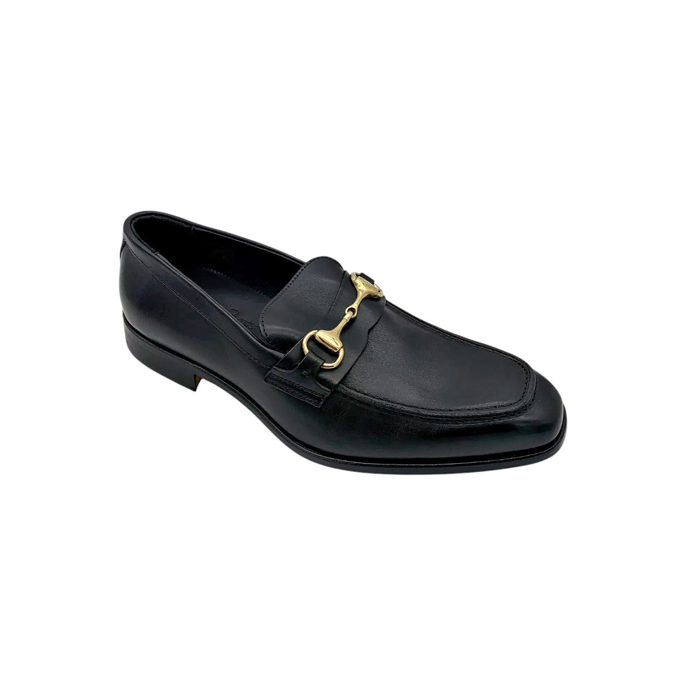 Massimo Matteo Mens Ponte Vecchio Bit Loafer Black - Medium